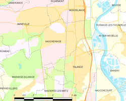 Map commune FR insee code 57283